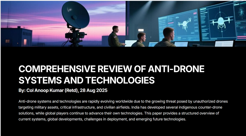 Anti-drone systems review — Indian and global counter-UAV technologies OSINT report
